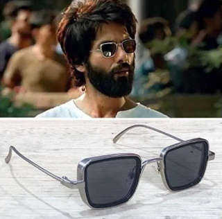 Original Kabir Singh Sunglasses in Metal Frame for Men - Shahid Kapoor UV400 Polarized Glasses with