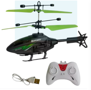 Remote Control Helicopter Cool Electric Airplane Toys for Kids RC Helicopter with LED Toys for Boys and Girls