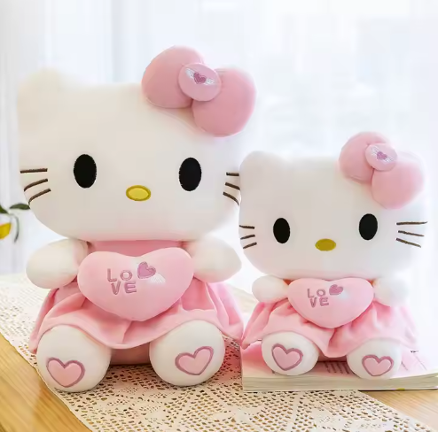 Comfortable Plush Dolls Kt Cat Dolls Cat Cute Plush Toys Super Cute HI Kitty Plush Toys OPP Bag