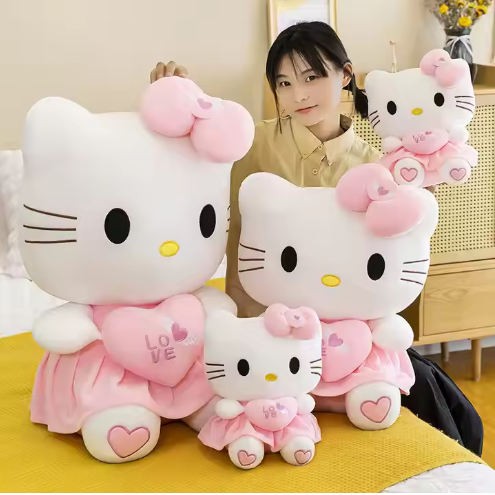 Comfortable Plush Dolls Kt Cat Dolls Cat Cute Plush Toys Super Cute HI Kitty Plush Toys OPP Bag