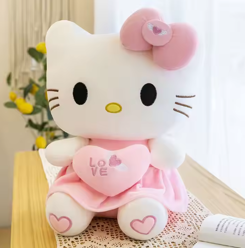 Comfortable Plush Dolls Kt Cat Dolls Cat Cute Plush Toys Super Cute HI Kitty Plush Toys OPP Bag